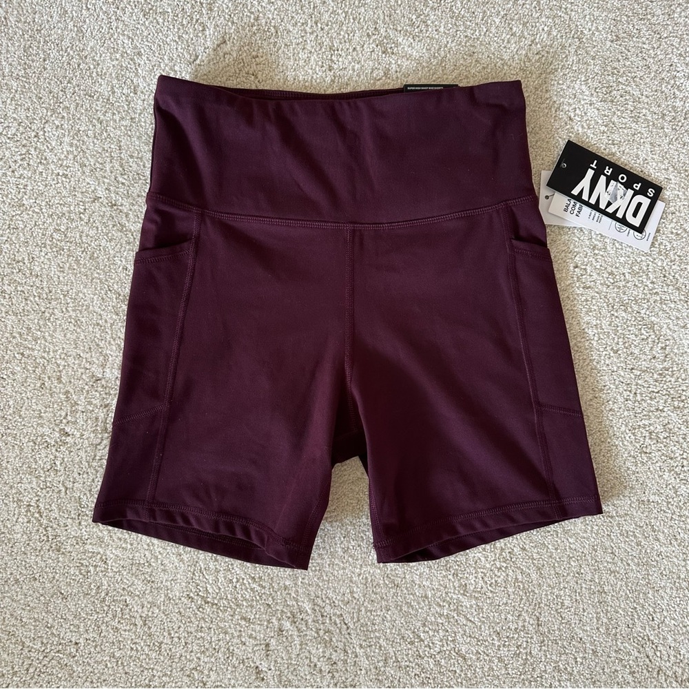 DKNY Sport Super High Waisted Bike Shorts